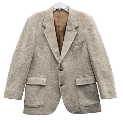 Vintage Pendleton 100% Wool Blazer Men's 42 Jacket Business Elbow Patch Made USA - Image 1 of 4