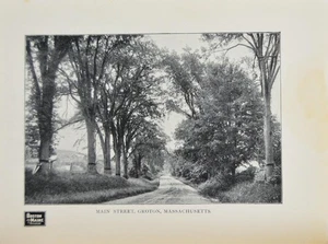 Antigua impresión artística de Groton Massachusetts 1902 Boston & Maine Rail Road - Imagen 1 de 8