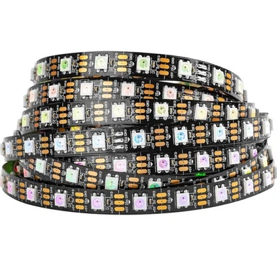 WS2812B IC RGB 5050SMD Pure Gold Individual Addressable LED Strip 16.4FT 300L... - Image 1 of 4