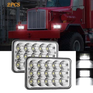 New 4x6" Led Headlight Hi/Lo Sealed Beam for Chevrolet S10 1995 1996 1997 Trucks - Picture 1 of 12
