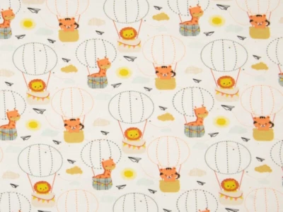 Jersey 100x150 cm, Tiere, Stoff, Digitaldruck, weich, Kinderstoff, Stoffe Kinder - Bild 1 von 3