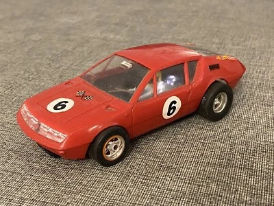 Jouet ancien Slot Scalextric Renault Alpine A310 rouge C28 - Photo 1/3
