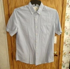 Men's John Bartlett Consensus Button Down stripe Sleeve Shirt Size S New Tag - Picture 1 of 6