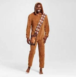 Men's STAR WARS ~ CHEWBACCA ~ Union Suit One Piece Pajamas ~ S Small ~ NEW - Picture 1 of 1