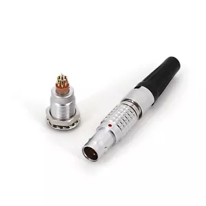 Push Pull 0B FGG EGG 9-Pin 9mm Panel Mount Male and Female Cable Plug Connector - Picture 1 of 6