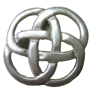 SJC pewter badge brooch - Picture 1 of 4