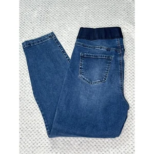 David Bitton Buffalo Jeans Womens Small Blue Denim Dark Wash Elastic Waist - Picture 1 of 9