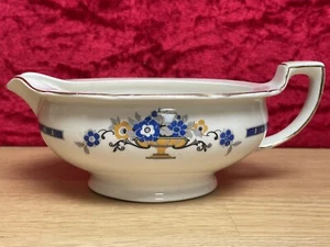 Vintage W. H. GRINDLEY, Art Deco Shaped Gravy or Sauce Boat c.1936-1954 VGC - Picture 1 of 12