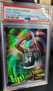 1998-99 Topps Chrome Paul Pierce Instant Impact Refractor PSA 9 - Picture 1 of 2