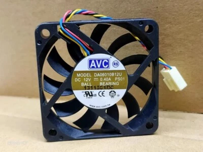 AVC DA06010B12U 12V 0.40A 6010 6CM 4-Wire PWM Cooling Fan - Image 1 of 3