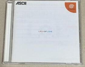 Sega DreamCast LACK OF LOVE L.O.L. Role Playing Game DC With Manual ASCII