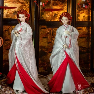 BJD Doll Clothes Embroidered MeshJapanese Kimono 1/4 1/3 DD DY MSD Wedding dress - Picture 1 of 12