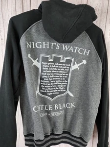 Offizielle HBO'S Game of Thrones GOT Nights Watch Reißverschluss Small Hoodie Jacke grau - Bild 1 von 11