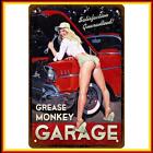 Garage Lady Retro Metal Plate Tin Sign Plaque For Bar Pub Club Cafe Vintage Arts