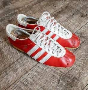 Adidas Hobby Vintage Sneakers 70s Austria Red Trainers Dublin Bern Berlin - Picture 1 of 12