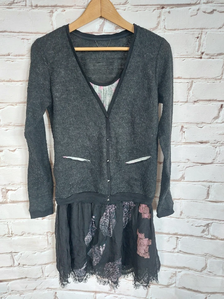 Custo Barcelona Damen Kleid Dress Gr. 3 M Seide Polyester  - Bild 1 von 4