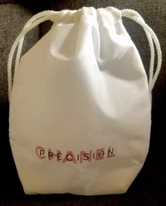 Authentic CHANEL Precision Small White Padded Drawstring Cosmetic Bag - Picture 1 of 3