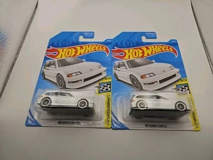 LOT OF (2) 2018 HOT WHEELS '90 CIVIC EF GREDDY 8/10 HW SPEED GRAPHICS SERIES - Bild 1 von 8