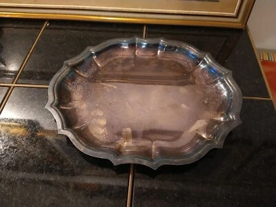 Vtg Chippendale International Silver Co.# 6342 Serving Tray Dish Plate - Image 1 of 4