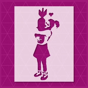 Banksy Bomb Hugger Stencil – Street Art, Graffiti, Urban, Pop Culture Design - Picture 1 of 6