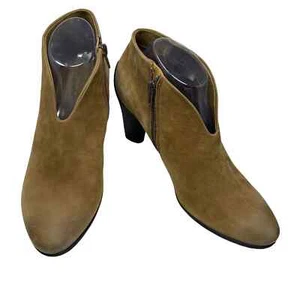 Ecco Womens Size EU 41 US 10 - 10.5 Brown Leather Suede Ankle Boots Booties - Picture 1 of 12