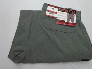 Iron Co.  Comfort Waistband Stretch Hybrid Cargo Short Heather Gray Size 34  NEW - Picture 1 of 7