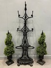 Victorian Cast Iron Coat And Hat Stand Umbrella Stand Superb Example Rare Model