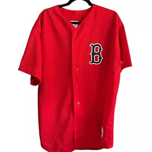 Majestic Red Boston Red Sox Garciaparra #5 Jersey 2X Button-Up Athletic Apparel - Picture 1 of 6
