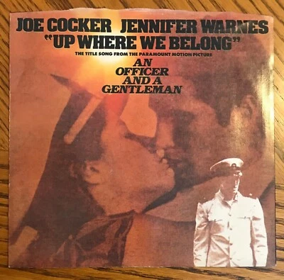Joe Cocker Jennifer Warnes 45 Up Where We Belong / Sweet Li'l Woman Island w PS - Image 1 of 4