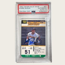 1993 Ichiro Suzuki BBM baseball Rookie card Orix blue wave Japan #51 PSA Auto 10