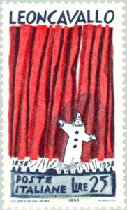 EBS Italy 1958 - Centenary of the birth of Ruggero Leoncavallo - Unif. 834 MNH** - Picture 1 of 1