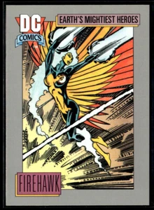 1991 DC Comics Trading Card Earth's Mightiest Heroes #49 Firehawk - Picture 1 of 2