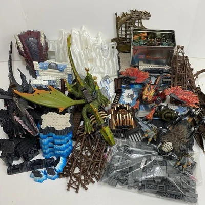 HUGE Mega Bloks Dragons Lot Krystal Wars Ice & Fire Sets Figures Weapons *READ* - Image 1 of 4