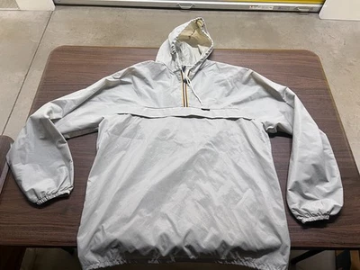 Jaqueta de esqui vintage Kingswood-Oxford School Varsity cinza K-Way - Grande - Kway - Imagem 1 de 4