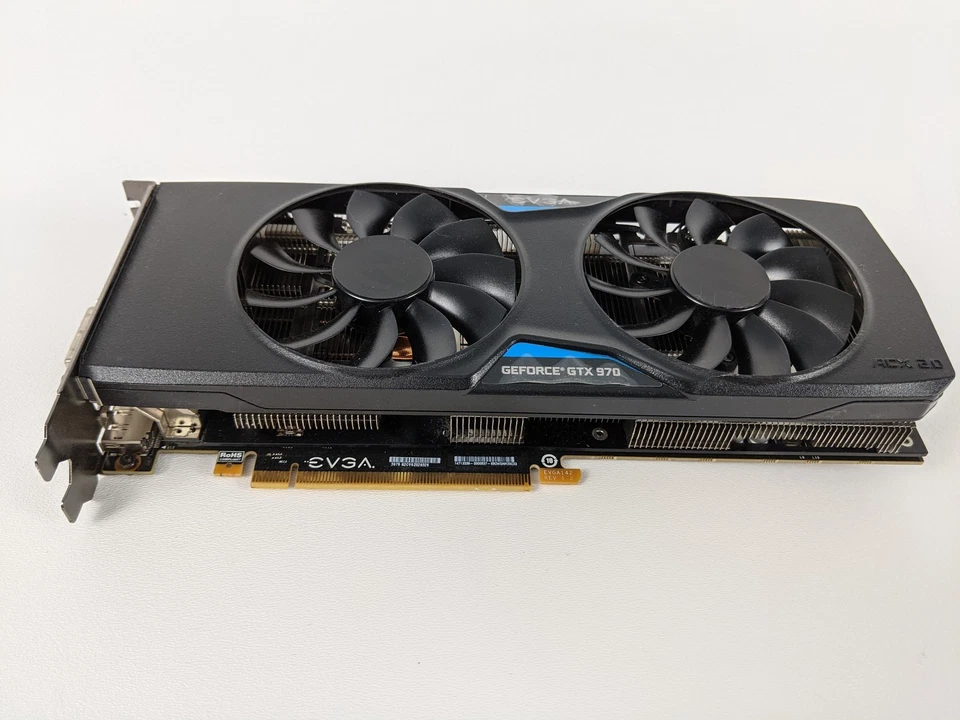 EVGA GeForce GTX 970 SSC ACX 2.0 4GB GDDR5 Graphics Card Dual Fan HDMI DVI DP - Image 1 of 4