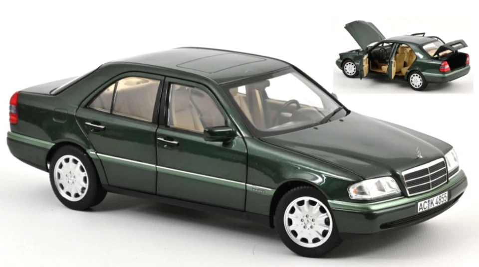 183372 Mercedes C-Class W202 Malachite Green Norev 1/18
