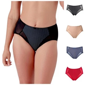 Berlei Beauty Stripe Brief Flattering Smooth High Waisted Womens Knickers B543 - Picture 1 of 35