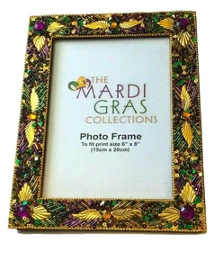 Karneval Gold Blätter Fotorahmen 6" x 8" - Bild 1 von 1
