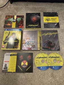 Cyberpunk 2077 PS4/5 PlayStation 4/5 Collectors Edition Steelbook + Game UK PAL - Picture 1 of 10