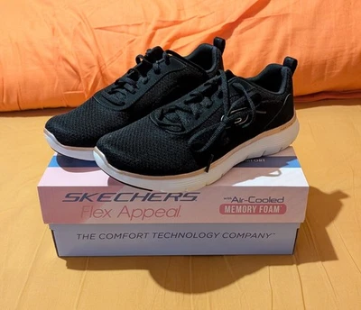 Skechers Flex Appeal 5.0 Uptake Black/Rose Gold Women's Trainers Size UK 5 - Image 1 of 4