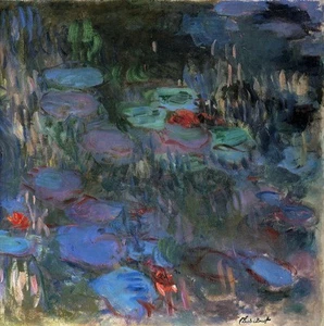 Water Lilies Landscape Claude Monet,Hand Painted Oil Painting Reproduction Art - Picture 1 of 8