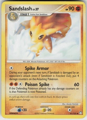Damaged Regular Sandslash 61/123 Uncommon Mysterious Treasures - Image 1 of 2