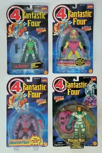 TOY BIZ MARVEL FANTASTIC FOUR VILLAINS UNGEÖFFNETE ACTIONFIGUREN (x4) 1996 DR DOOM - Bild 1 von 10