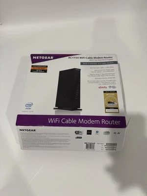 NETGEAR AC1750 C6300 Wifi Cable Modem Router Dual Band Gigabit Open Box - Image 1 of 2