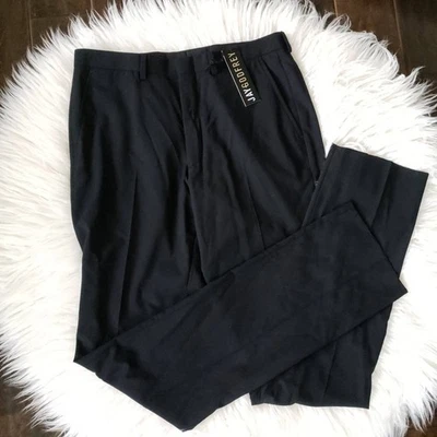 NEW Jay Godfrey Cintas Dress Career Pants Trousers Black Wool Blend Women 32 - Image 1 of 4