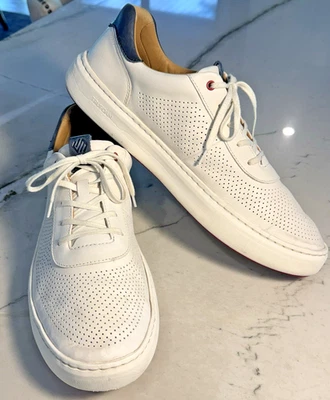 Johnston & Murphy Men's Anders Perfed U-Throat Sneaker Casual White Shoe SZ 14 - Image 1 of 4