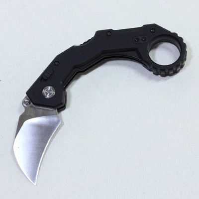 BattlTac Doble Bloqueo Karambit D2 Acero 6.16" Hoja Curvada - Excelente Estado, Nuevo Foto 1 de 4