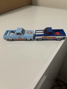 LOOSE. Hot Wheels '83 Chevy Silverado Display Case Exclusive 2018 50th And Gulf - Picture 1 of 13