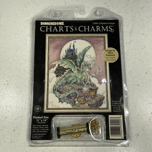 Vintage Dimensions Charts & Charms A Mythical Dragon Cross Stitch Kit 72499 - Picture 1 of 13