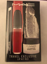 Mac Travel Exclusive Lip Kit Red 3 Piece Set Sealed Nib All Full Size